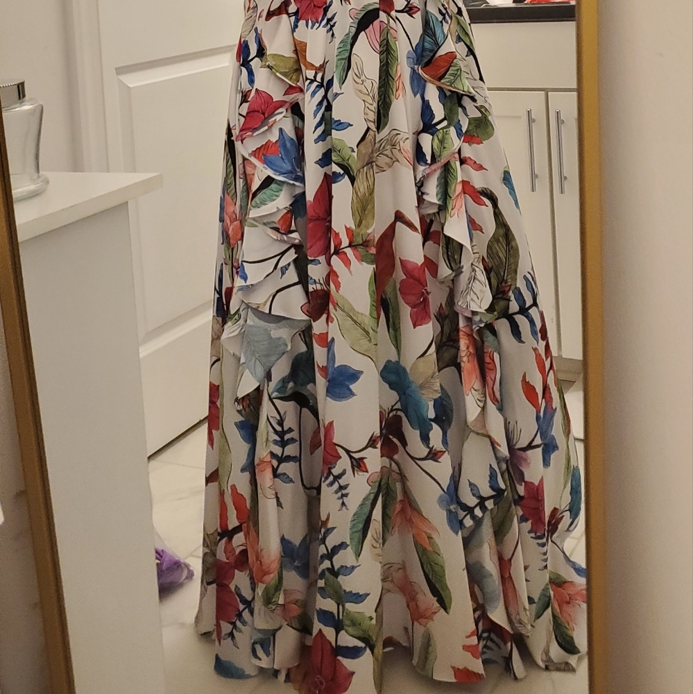 PatBo Zamia cutout Maxi Floral dress - Picture 9 of 11